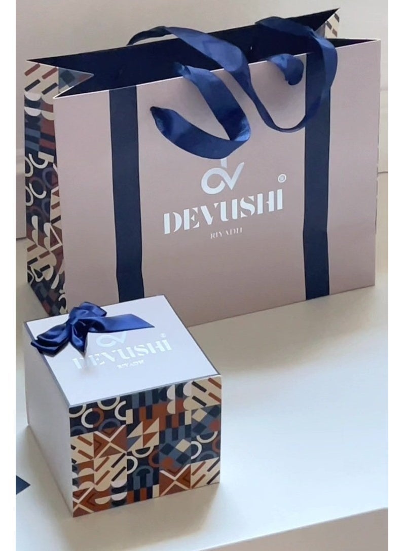 ديفوشي ساعة ديفوشي رجالية كاجوال اسود – سوار استيل وميناء مميز - Image 1